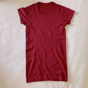 Lululemon Swiftly Tech Red Short Sleeve
